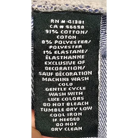 Lauren Ralph Lauren Premier Straight Cropped Jeans Size 6 - Picture 11 of 11